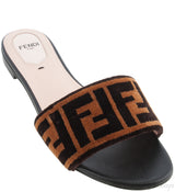 Open Toe Logo Flat Sandals