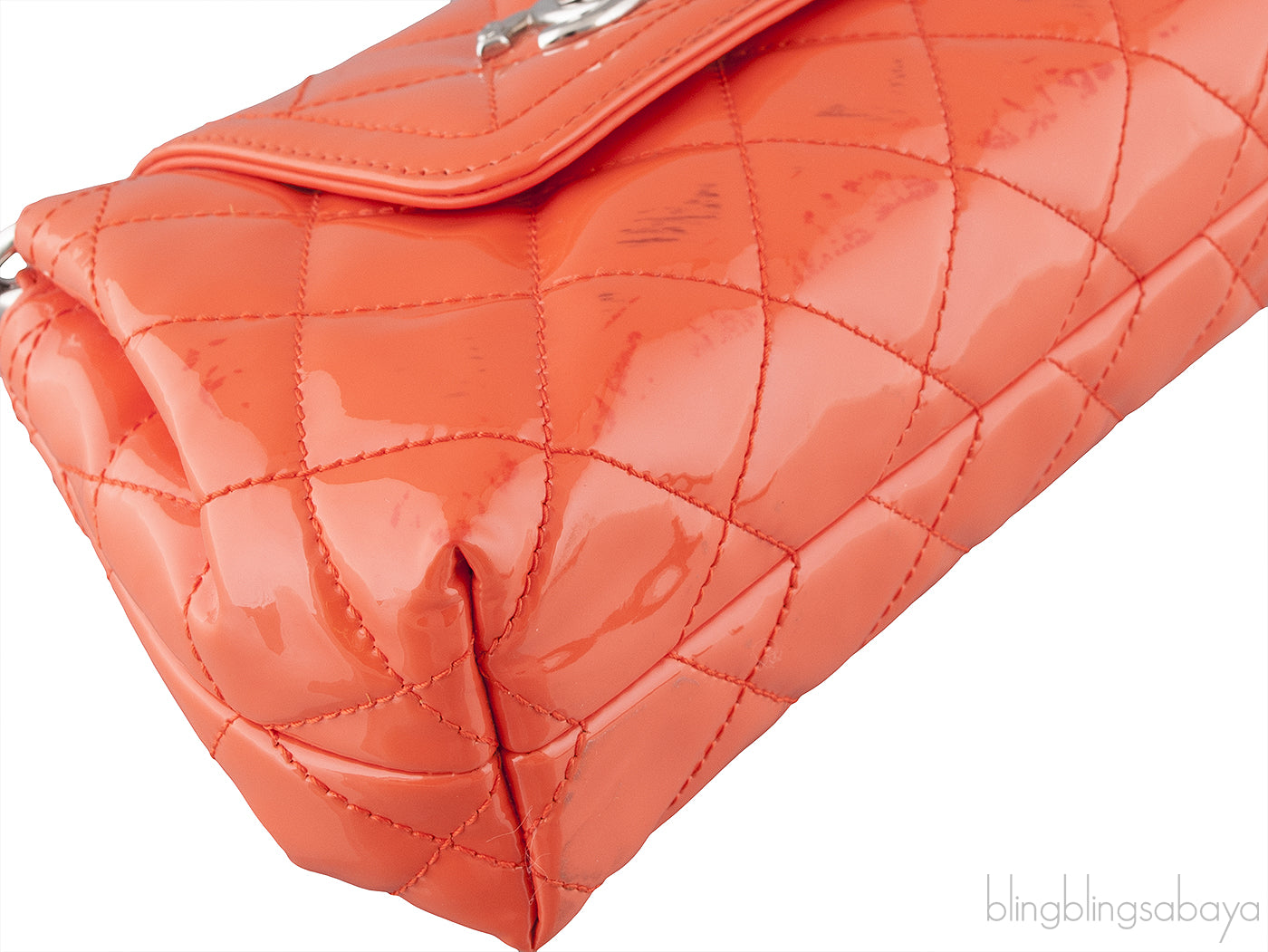 Coco Shine Accordion Patent Mini Bag