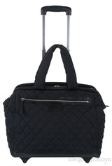 Black Quilted Nylon Cocoon Trolley Rolling Case
