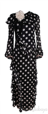 Ruffled Polka Dot Gown