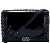 Black Patent XL Le Boy Shoulder Bag