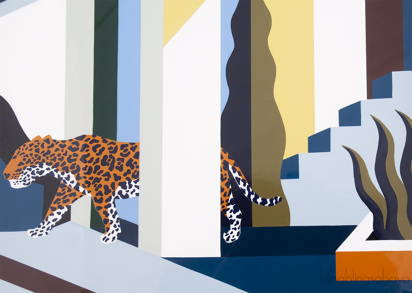 Atrium Jaguar dans un Jardin Mexicain Tray