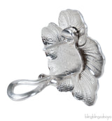 Buccellati Blossoms Gardenia Silver and Vermeil Button Earrings