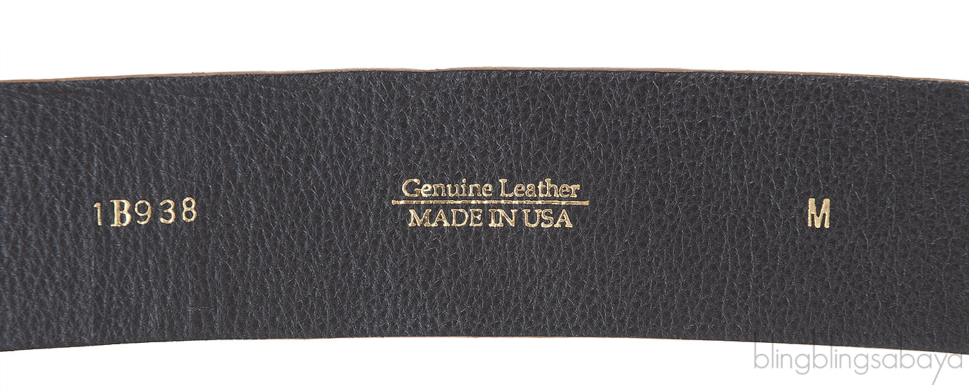 Oscar Dela Renta Metallic Gold Double Hinge Belt