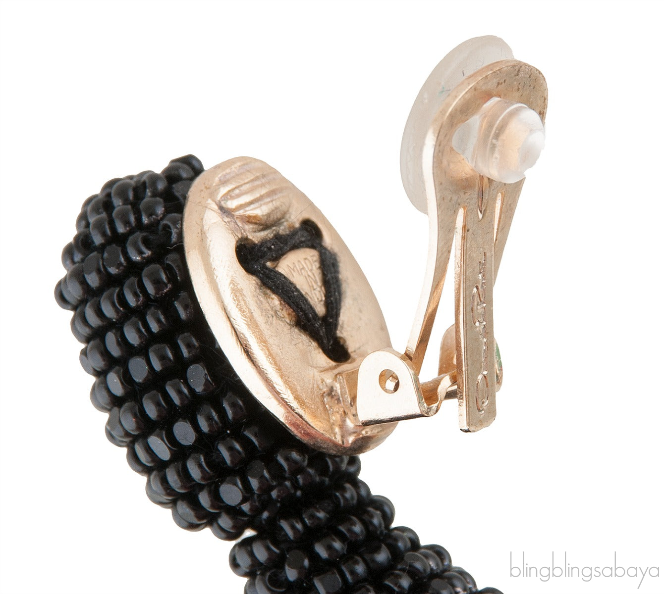 Black Classic Long Tassle Earrings