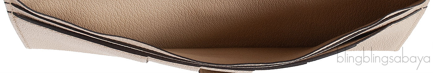 Bi-color Bearn Vanille Crocodile Ombre Lizard Wallet