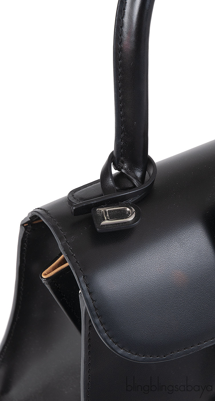 Delvaux Black Brilliant Mini Leather Tote