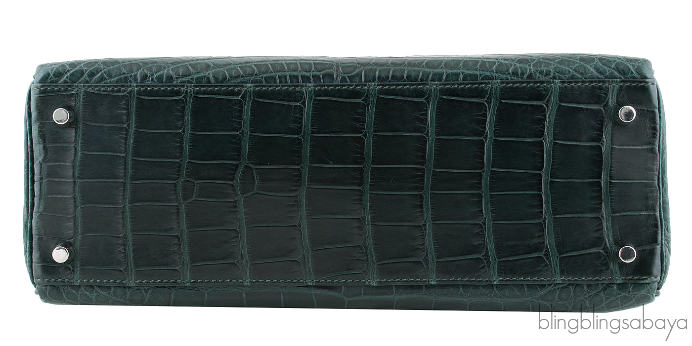 Kelly 32 Vert Fonce Crocodile PHW