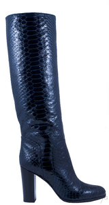 Python Knee-High Boots