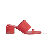 Hermes Suede Red Coral Sandals