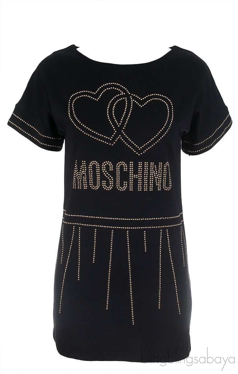 Double Heart Black Dress
