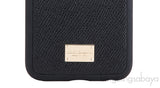 Black Textured Leather iPhone Case