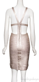 Metallic Marina Cocktail Dress