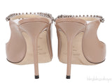 Bing 100 Crystal-Embellished Patent Leather Mules