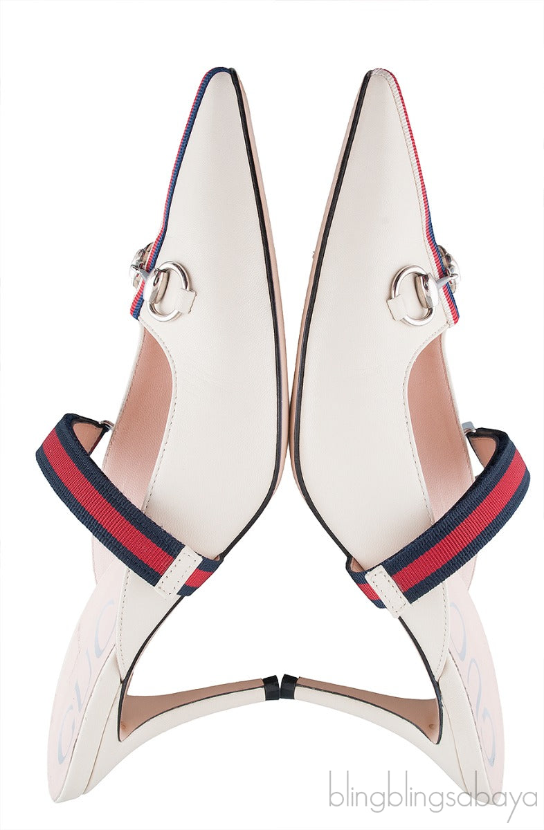 Emma Off-White Leather Mules