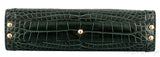 Ophidia Crocodile Green Shoulder Bag