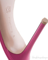 Pink PVC Bow Slide Sandals