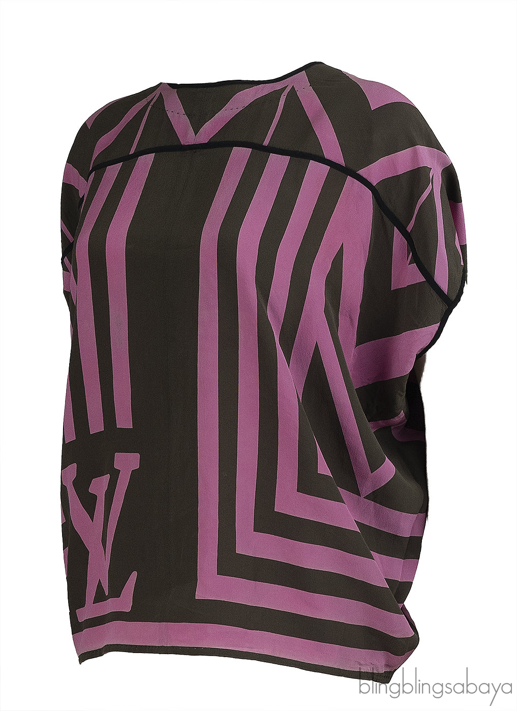 Louis Vuitton Printed Logo Blouse
