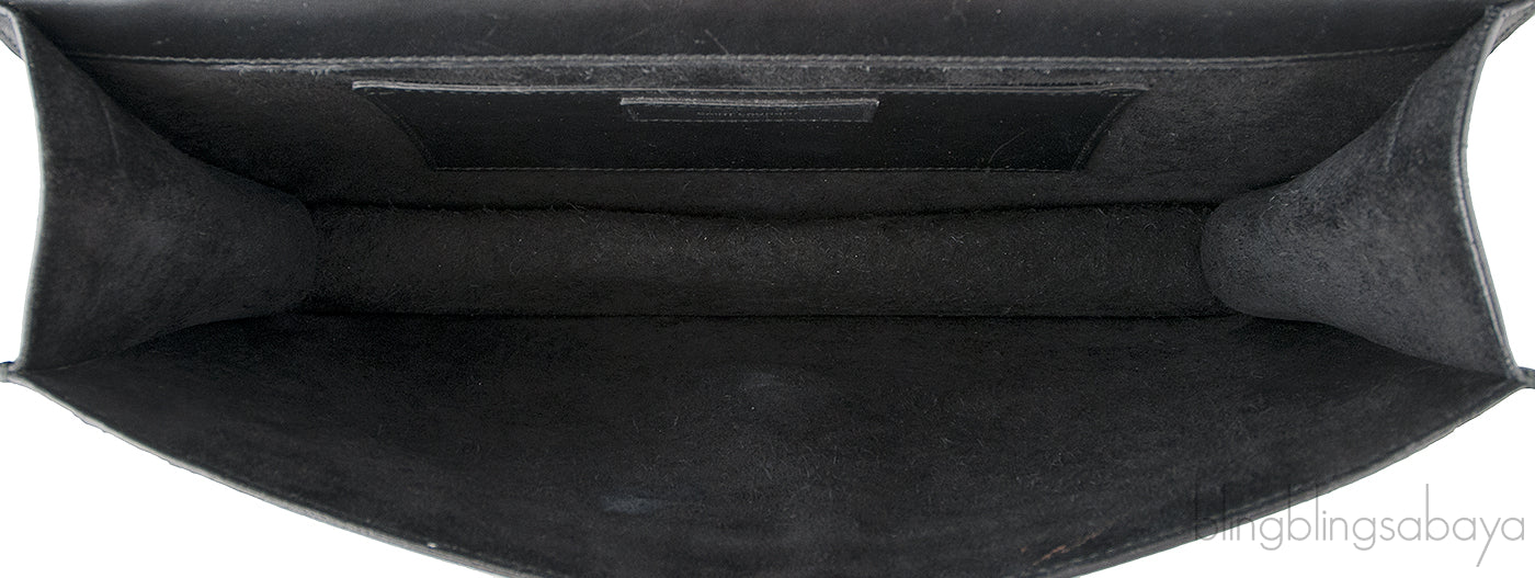 Betty So Black Python Shoulder Bag