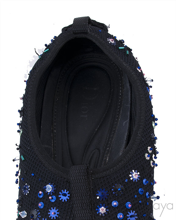 Sequin Black Fushion Sneakers
