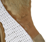 Bi-color Leather Wedge