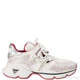 Christian Louboutin White Glitter Donna Sneakers