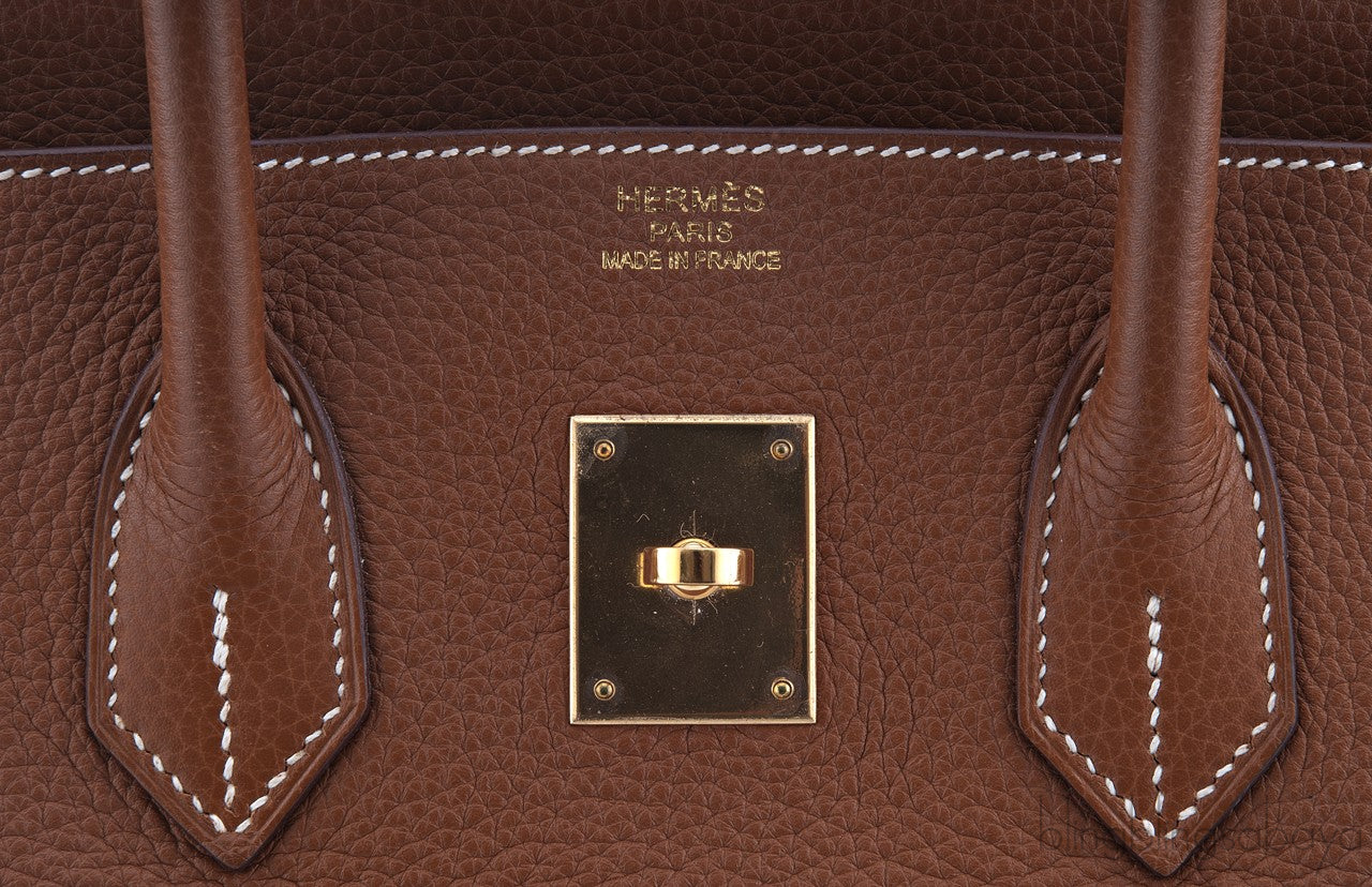 Birkin 35 Gold Taurillon Clem