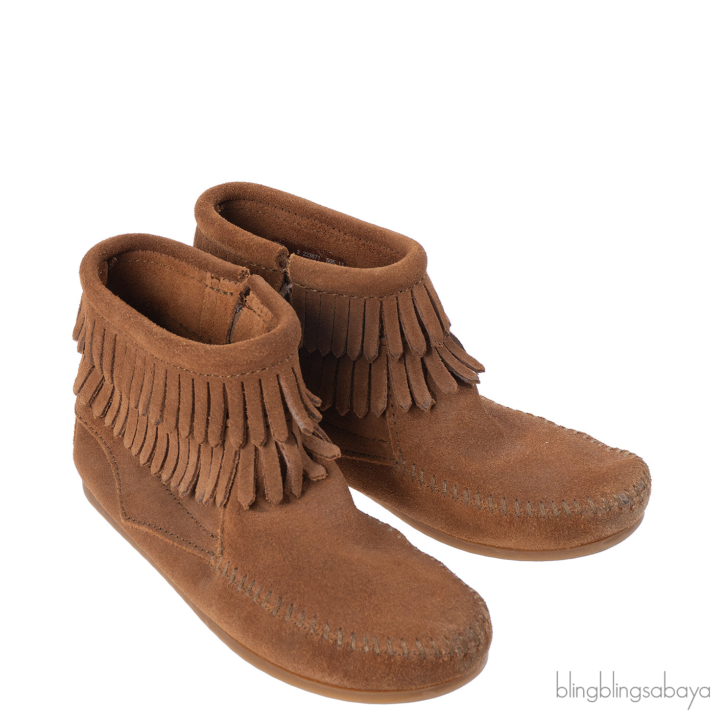 Minnetonka Double Fringe Moccasin Boots