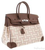 Birkin 35 Mosaic Canvas PHW