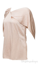 Beige Plain Blouse