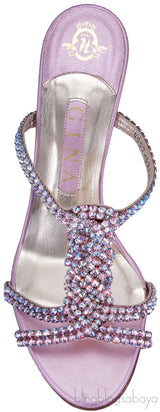 Pink Crystal Embellished Sandals