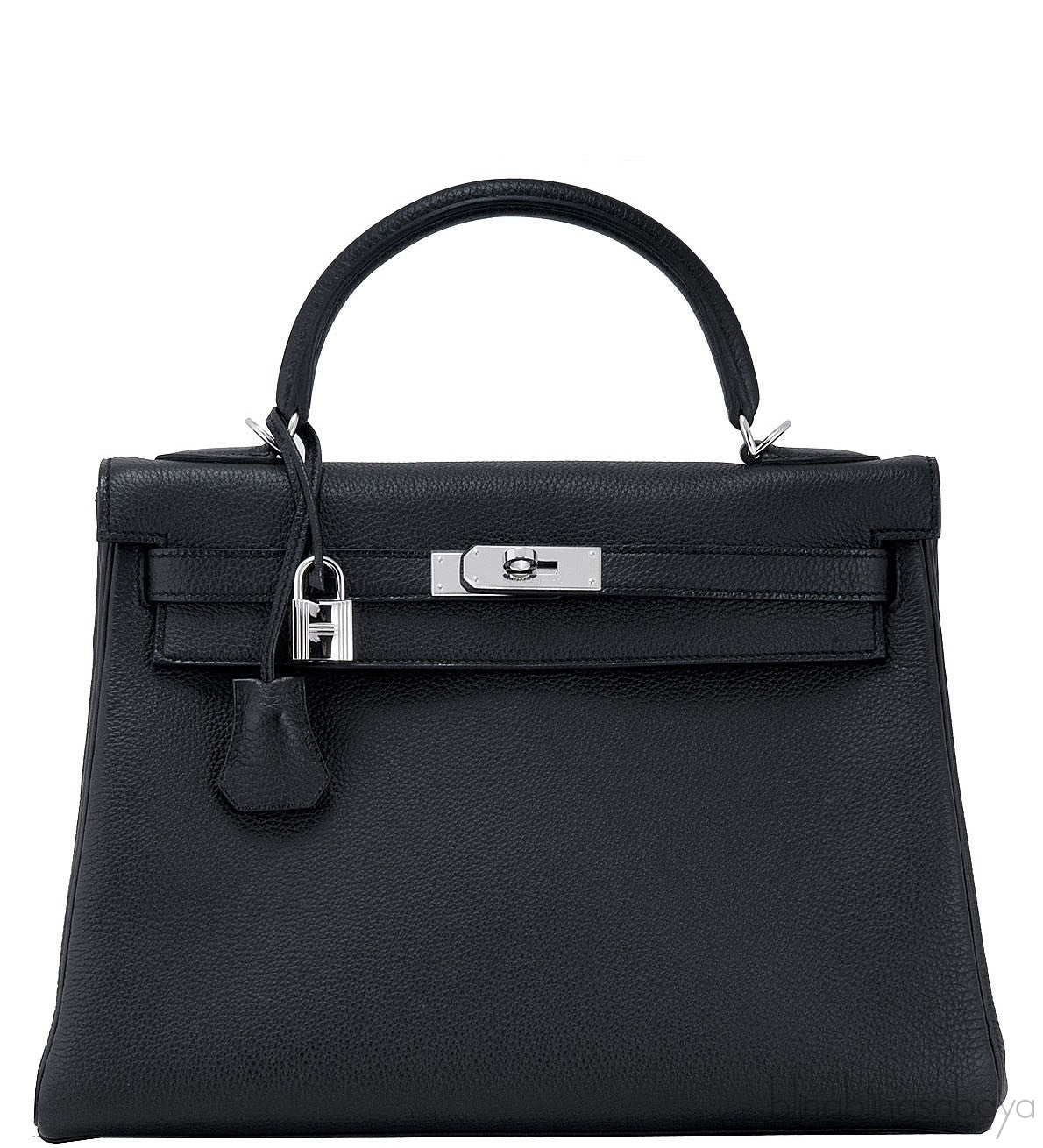 Kelly 32 Black Togo Retourne