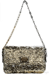Miss Charles Sequin Shoulder Bag