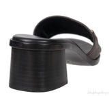 Louis Vuitton Monogram Lock-it Block Mules