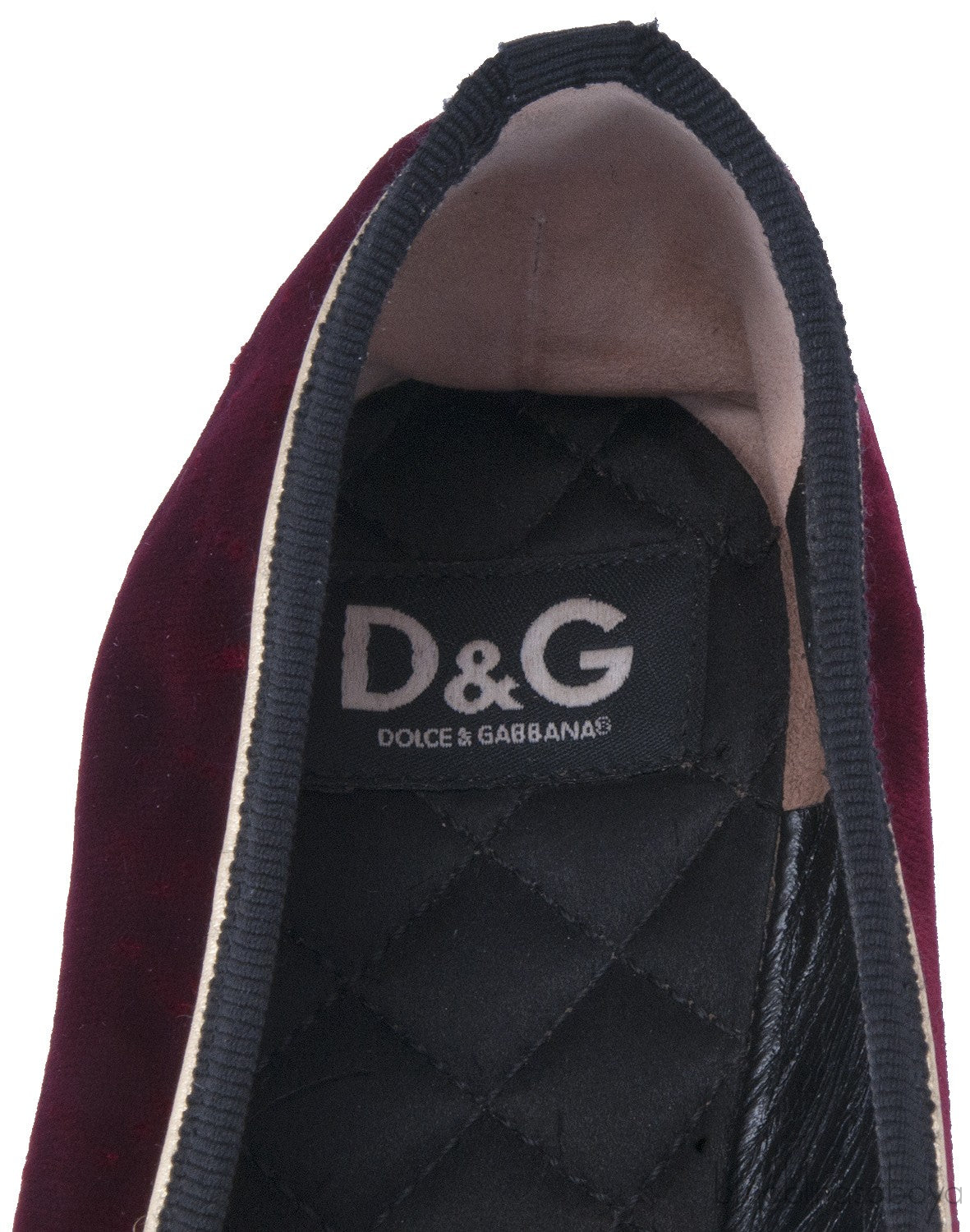Maroon Velvet Bow Ballet Flat