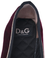 Maroon Velvet Bow Ballet Flat