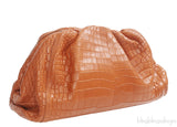 Bottega Veneta The Pouch Camel Croc Clutch