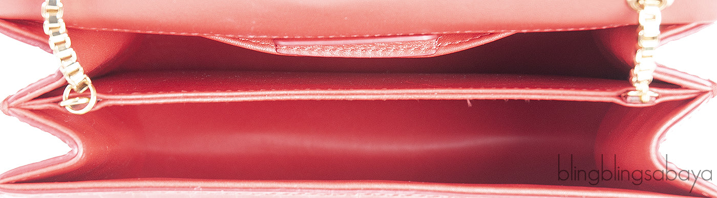 Salvatore Ferragamo Red Crocodile Gancio Shoulder Bag