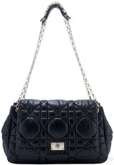Black Quilted Leather Shoulder Bag