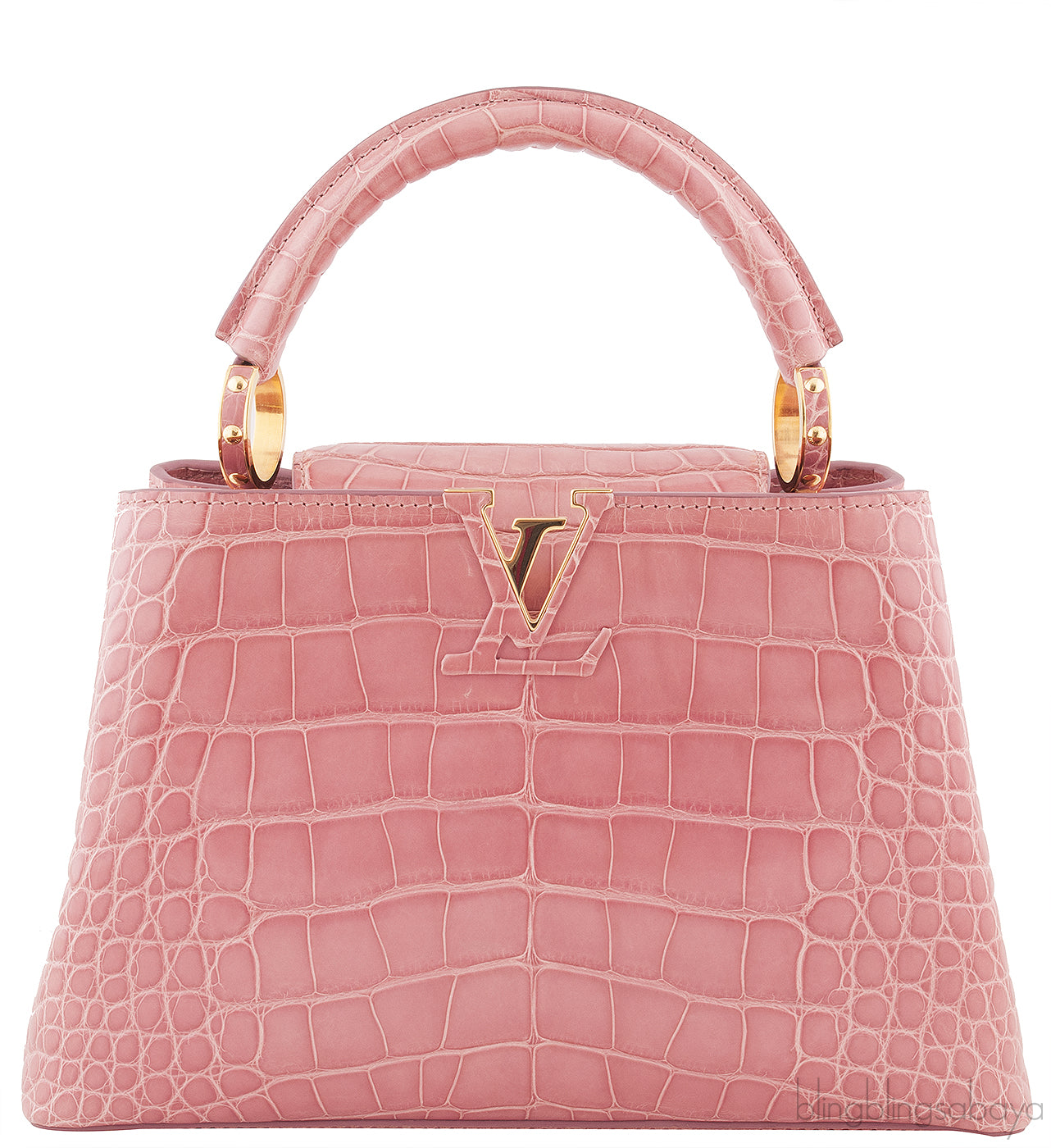 Capucine Vieux Rose Crocodile BB