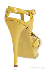 Yves Saint Laurent Patent Yellow Leather Tribute