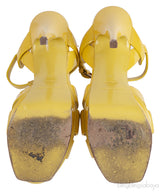 Yves Saint Laurent Patent Yellow Leather Tribute