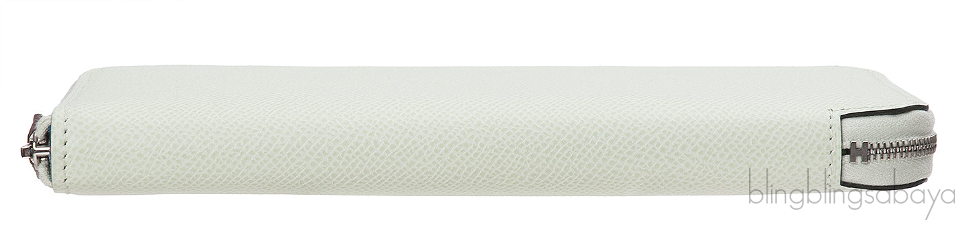Hermes Vert Fizz Silk\'In Classique Long Wallet