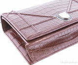 Diorama Crocodile Flap Bag