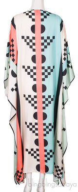 Pite Printed-Silk Kaftan Dress