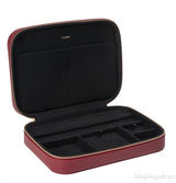 Cartier Travel Jewelery Box Leather Diabolo Red