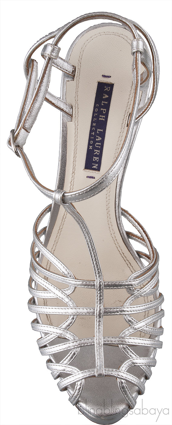 Silver Strappy Sandals