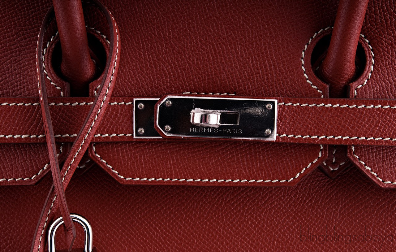 Birkin 35 2tones Brick Orange Epsom
