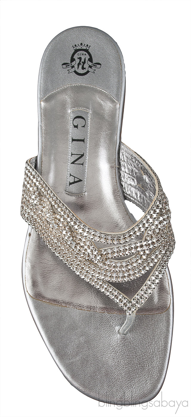 Orlando Flat Silver Sandals