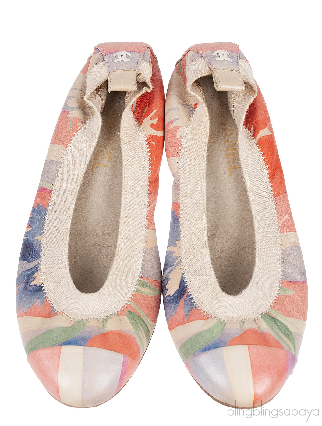 Chanel Multi-color Printed Ballerina Flat